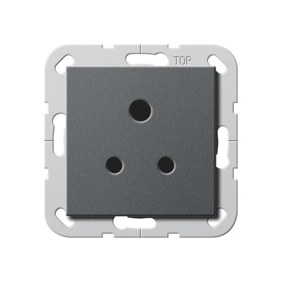 Gira 277228 Steckdose BS Round Pin 5 A SH System 55 Anthrazit