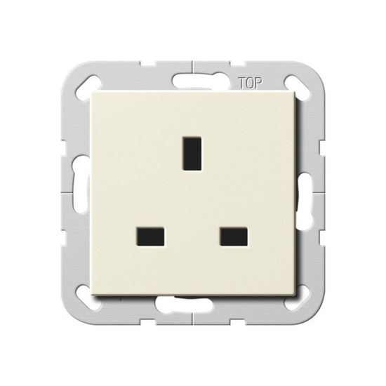 Gira 277601 Steckdose BS 13 A SH System 55 Cremeweiß