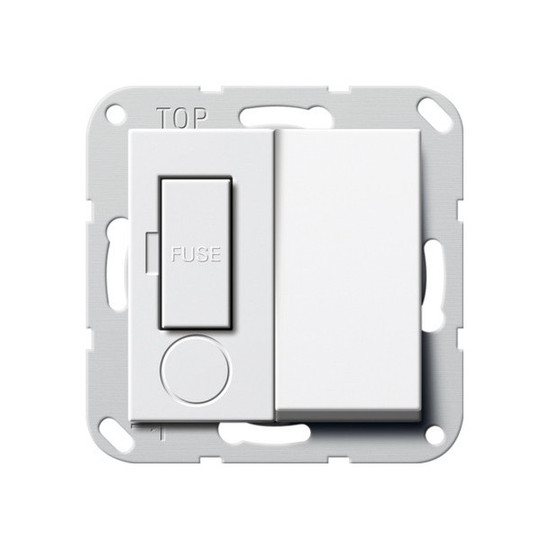 Gira 278503 Fused spur BS 13 A gesch. System 55 Reinweiß