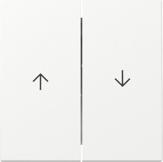 Gira 329427 Wippe 2-fach Pfeil System 55 Reinweiß m