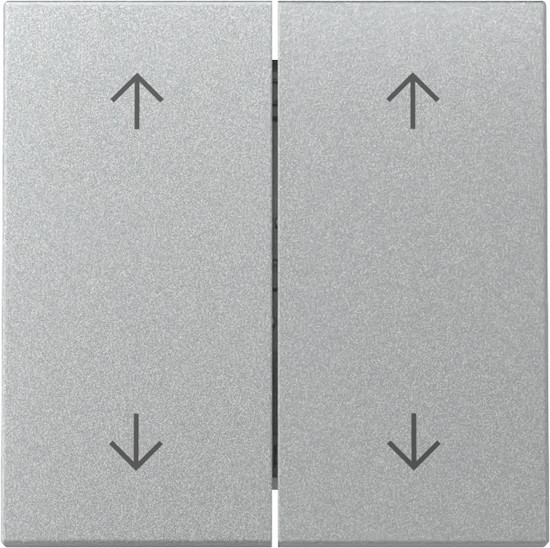 Gira 329726 Wippe 2-fach Pfeile System 55 F Alu