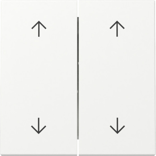 Gira 329727 Wippe 2-fach Pfeile System 55 Reinweiß m