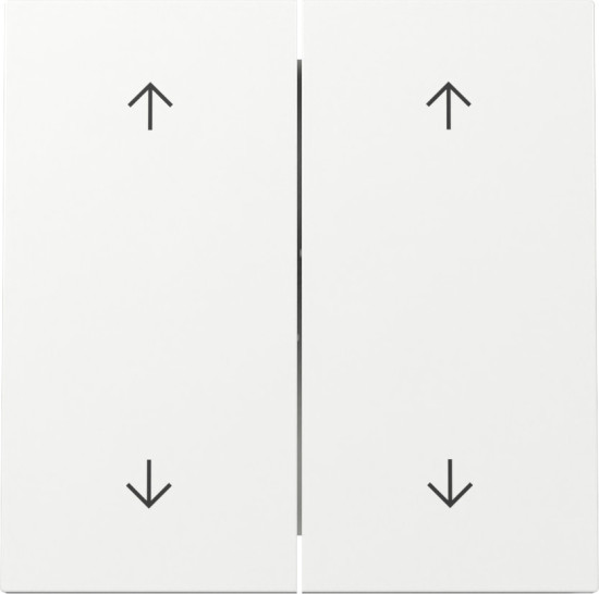 Gira 329770 Wippe 2-fach Pfeile Flächenschalter Reinweiß