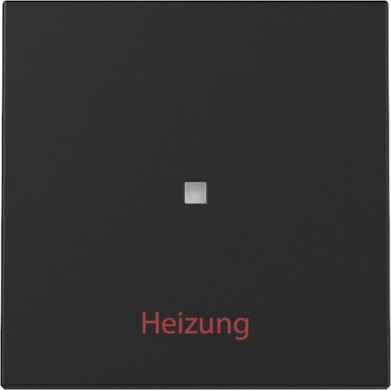 Gira 3678005 Wippe Kontrollfür + Heizung Ein/Aus System 55 Schwarz m