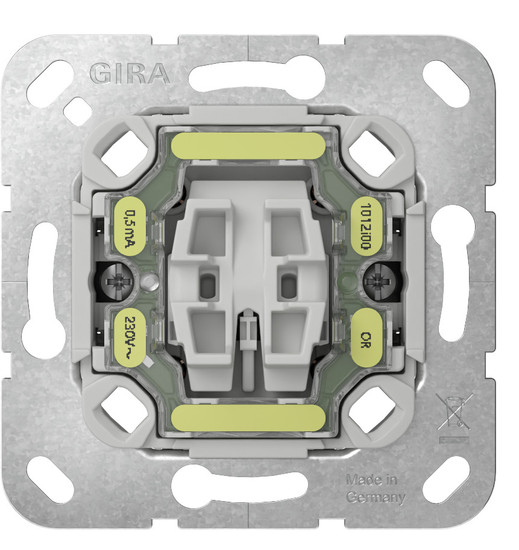 Gira 382200 Wipp-Kontroll Aus 2-polig ohne Befestigungskrallen Einsatz