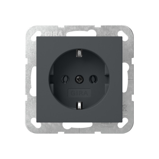 Gira 418028 SCHUKO-Steckdose Schraubklemmen System 55 Anthrazit