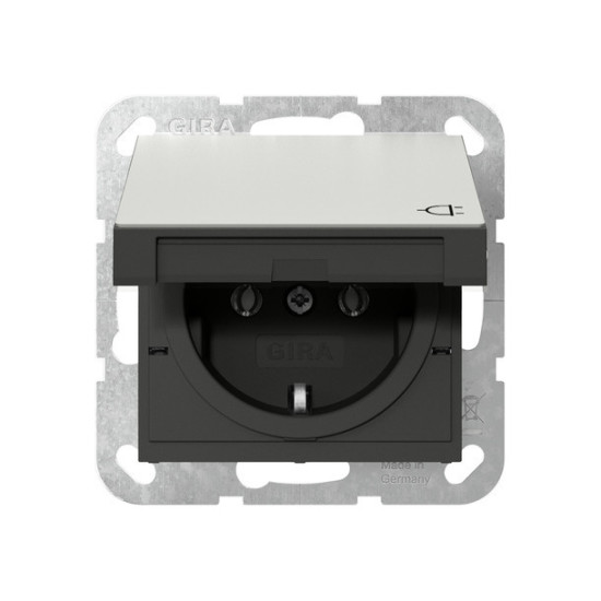 Gira 4184600 SCHUKO-Steckdose KD Schraubklemmen System 55 Edelstahl