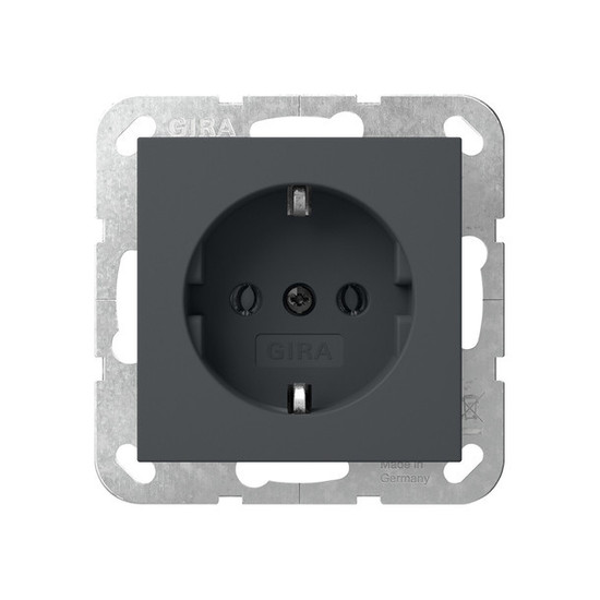 Gira 418828 SCHUKO-Steckdose System 55 Anthrazit