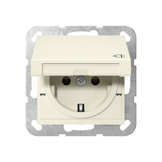 Gira 441401 SCHUKO-Steckdose KD + SP System 55 Cremeweiß