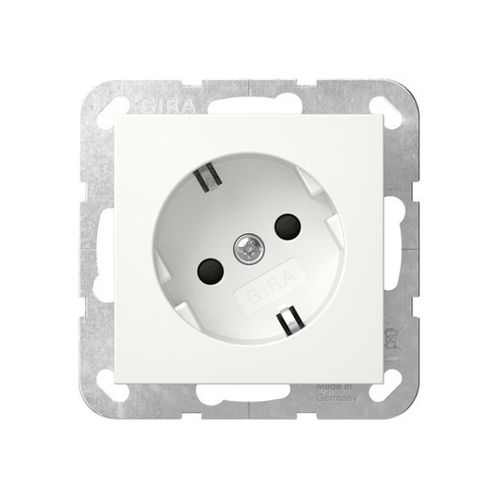 Gira 441803 SCHUKO-Steckdose 30° + SP System 55 Reinweiß
