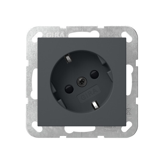 Gira 441828 SCHUKO-Steckdose 30° + SP System 55 Anthrazit