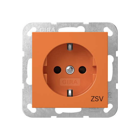 Gira 4453109 SCHUKO-Steckdose SP ZSV System 55 Orange