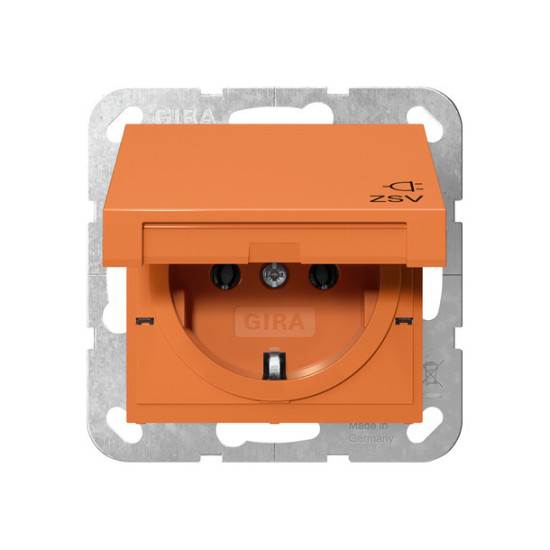 Gira 4454109 SCHUKO-Steckdose KD ZSV System 55 Orange