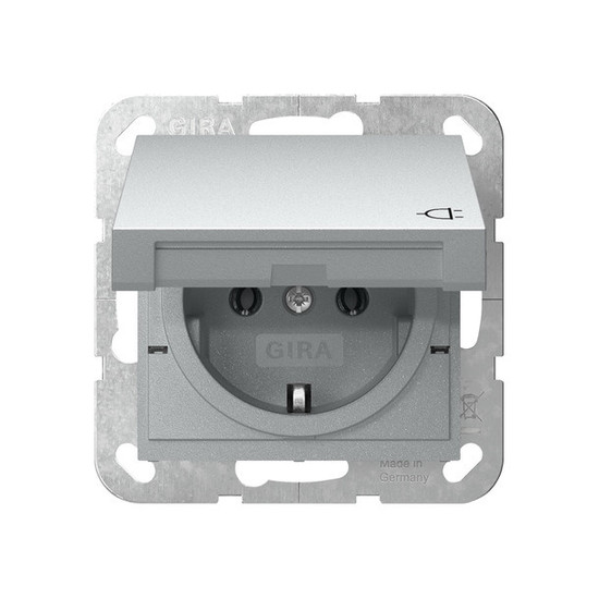 Gira 445426 SCHUKO-Steckdose KD System 55 F Alu