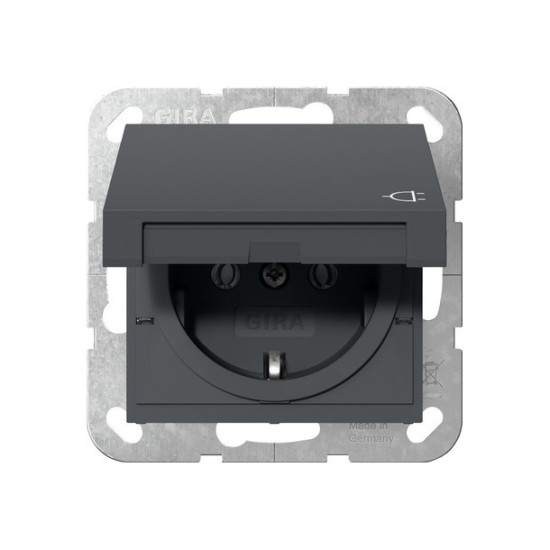 Gira 445428 SCHUKO-Steckdose KD System 55 Anthrazit