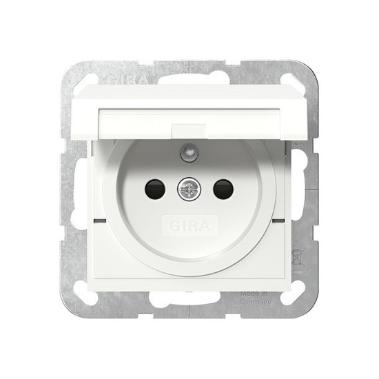 Gira 448827 Steckdose Erdstift KD + SP System 55 Reinweiß m