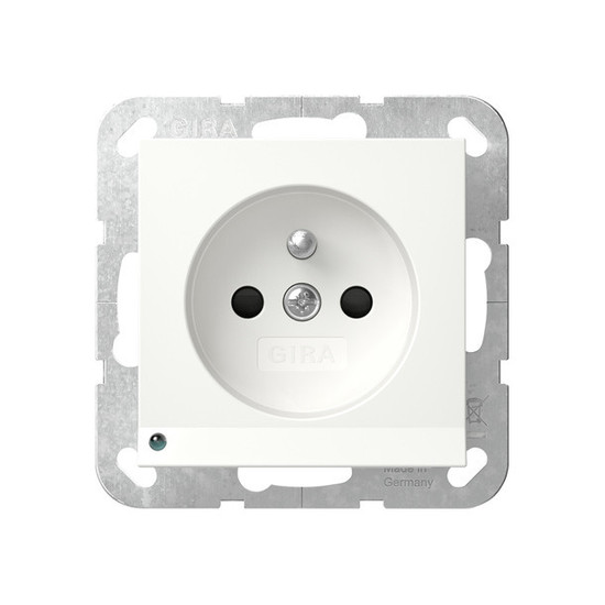 Gira 448927 Steckdose Erdstift LED-Leuchte + SP System 55 Reinweiß m