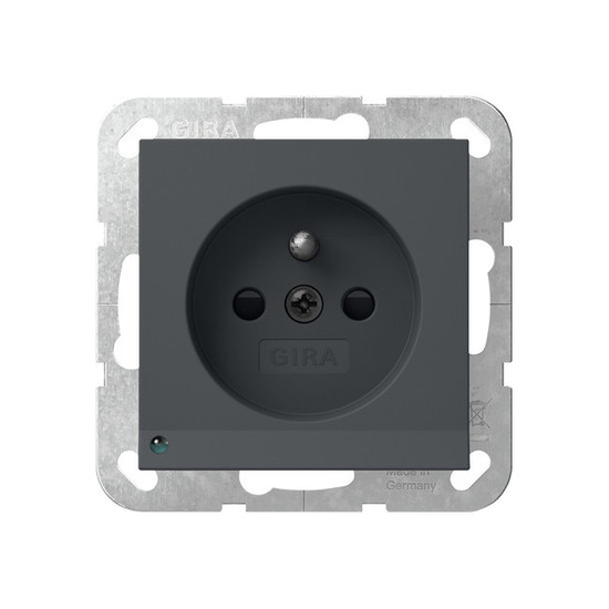 Gira 448928 Steckdose Erdstift LED-Leuchte + SP System 55 Anthrazit