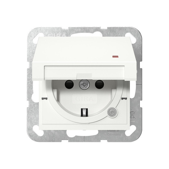 Gira 455203 SCHUKO-Steckdose KD Kontroll + SP System 55 Reinweiß