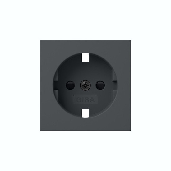 Gira 492128 Abdeckung SCHUKO-Steckdose SP System 55 Anthrazit