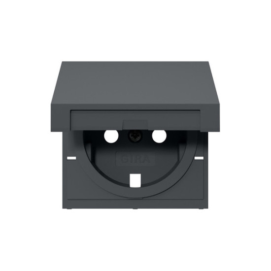 Gira 492228 Abdeckung SCHUKO-Steckdose KD System 55 Anthrazit