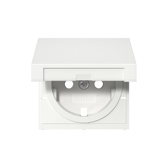 Gira 494227 Abdeckung SCHUKO-Steckdose KD + SP System 55 Reinweiß m