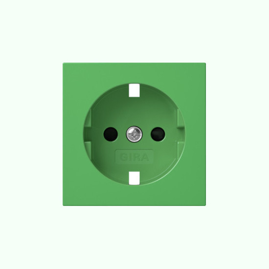 Gira 4984107 Abdeckung SCHUKO-Steckdose SP System 55 Grün
