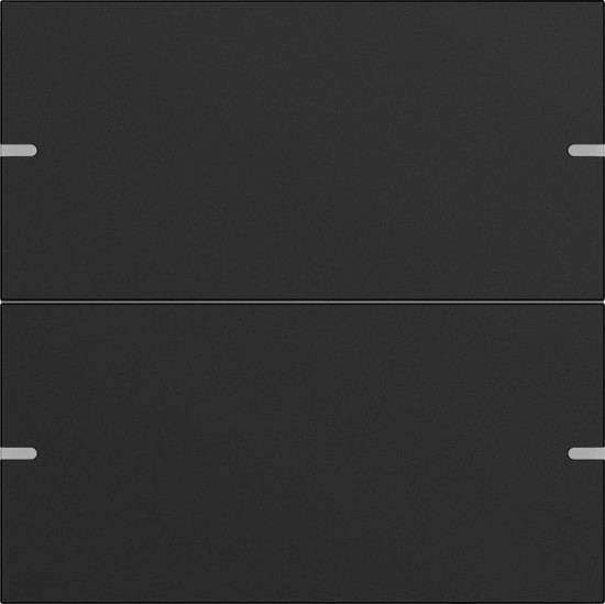 Gira 5022905 Wippenset 2-fach Tastsensensor 4.95 Alum.Schwarz m(lack.)