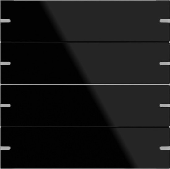 Gira 502405 Wippenset 4-fach Tastsensensor 4.95 G Schwarz