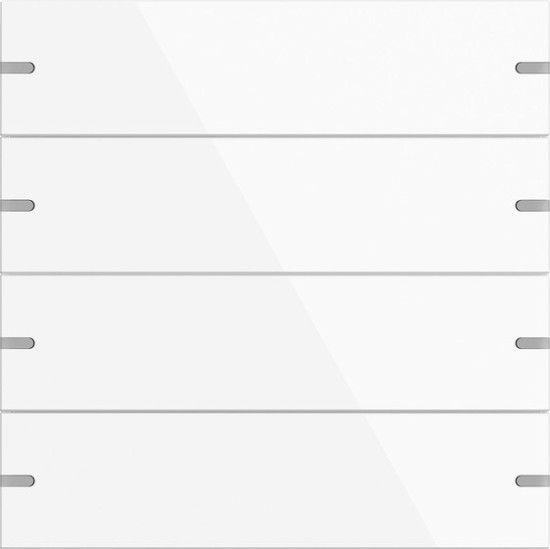 Gira 5024903 Wippenset 4-fach Tastsensensor 4.95 Alum.Reinweiß(lack.)