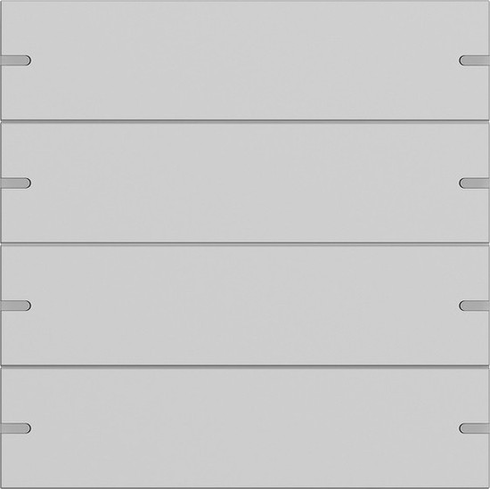 Gira 5024915 Wippenset 4-fach Tastsensensor 4.95 Alum.Grau m(lack.)