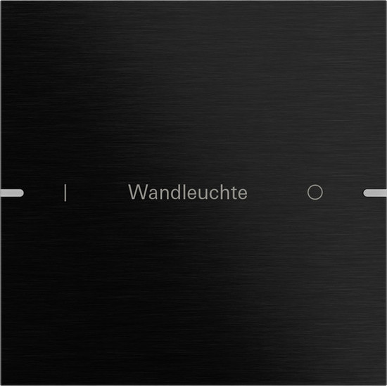 Gira 5031126 Wippenset 1-fach individuell Tastsensensor 4.95 Alum.Schwarz(elox.)