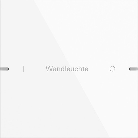 Gira 5031903 Wippenset 1-fach individuell Tastsensensor 4.95 Alum.Reinweiß(lack.)