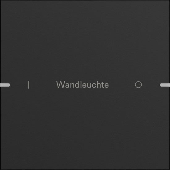 Gira 5031905 Wippenset 1-fach individuell Tastsensensor 4.95 Alum.Schwarz m(lack.)