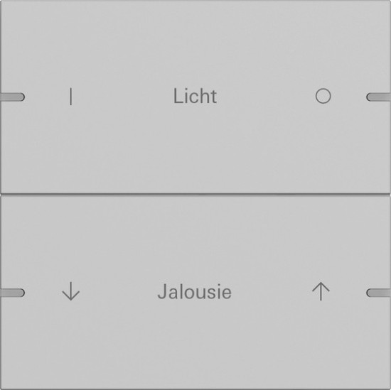 Gira 5032915 Wippenset 2-fach individuell Tastsensensor 4.95 Alum.Grau m(lack.)