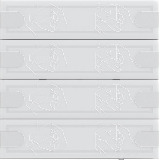 Gira 5054003 Tastsensensor 4.95 24 V 4-fach Weiß