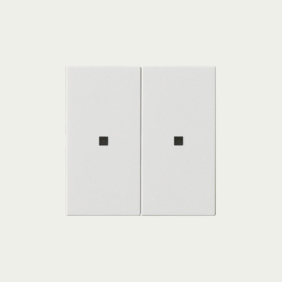 Gira 510703 RF BedienAufsatz 2-fach KNX System 55 Reinweiß