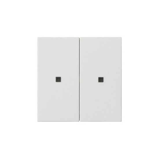 Gira 510727 RF BedienAufsatz 2-fach KNX System 55 Reinweiß m