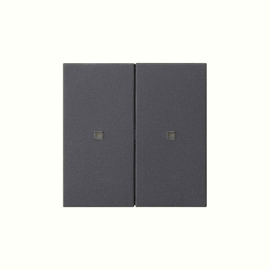 Gira 510728 RF BedienAufsatz 2-fach KNX System 55 Anthrazit
