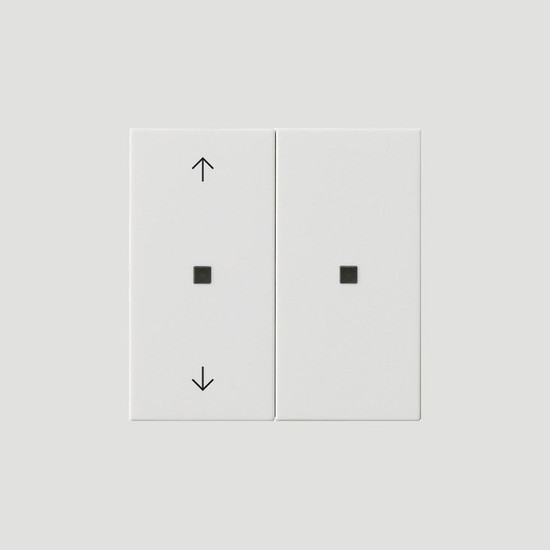 Gira 510803 RF BedienAufsatz 2-fach Pfeile KNX System 55 Reinweiß