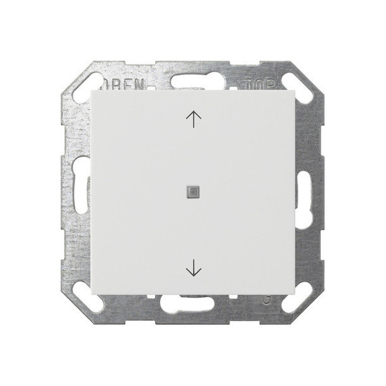 Gira 517227 Taster Wippe 1-fach Pfeile OneKNX System 55 Reinweiß m