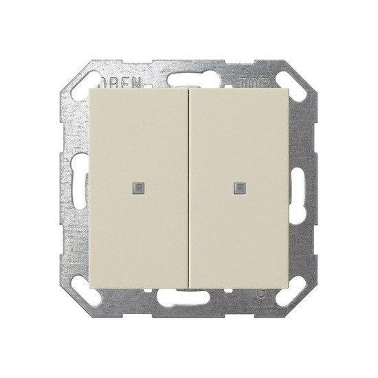 Gira 517301 Taster Wippe 2-fach OneKNX System 55 Cremeweiß