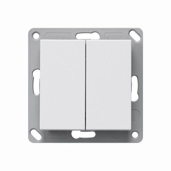 Gira 517803 RF Wandsender 2-fach KNX System 55 Reinweiß