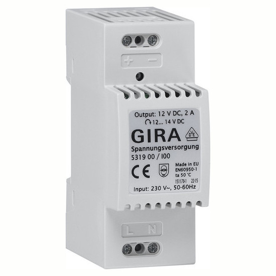 Gira 531900 Spannungsversorgung DC 12 V 2 A REG Elektronik