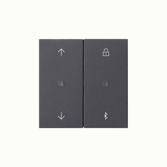 Gira 536728 S3000 Jal.-/Schaltuhr Bluetooth Pfeile System 55 Anthrazit
