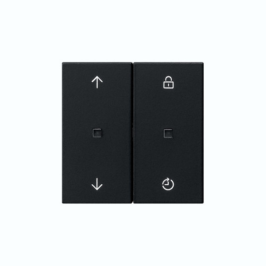 Gira 5492005 Gira eNet Funk BedienAufsatz Memory Pfeile System 55 Schwarz m