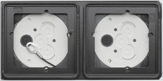 Gira 5502902 Aufputzgehäuse 2-fach System 106 Verkehrsweiß(lack.)