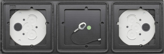 Gira 5503910 Aufputzgehäuse 3-fach System 106 Anthrazit