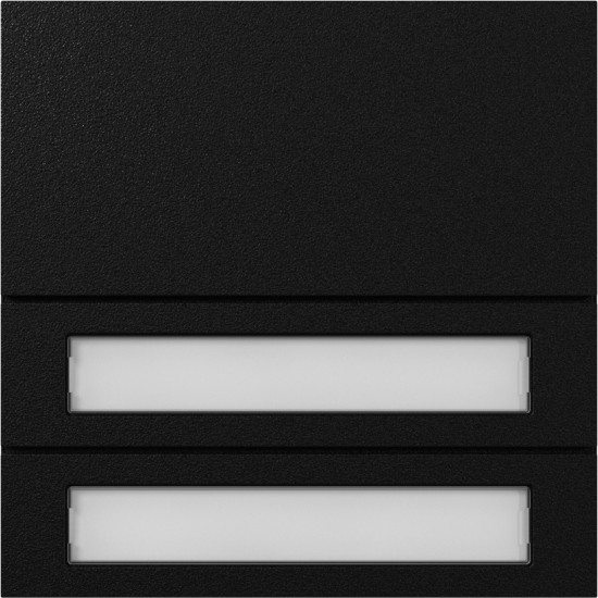 Gira 5532925 Ruftastenmodul 2-fach System 106 Schwarz m