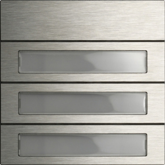 Gira 5533920 Ruftastenmodul 3-fach System 106 Edelstahl